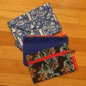 Bundle of 3 cosmetic bags